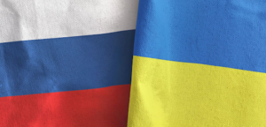 Russia Ukraine Flags