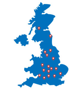 Caltec Calibration | On-site Calibration for Garages and Dealerships | Map